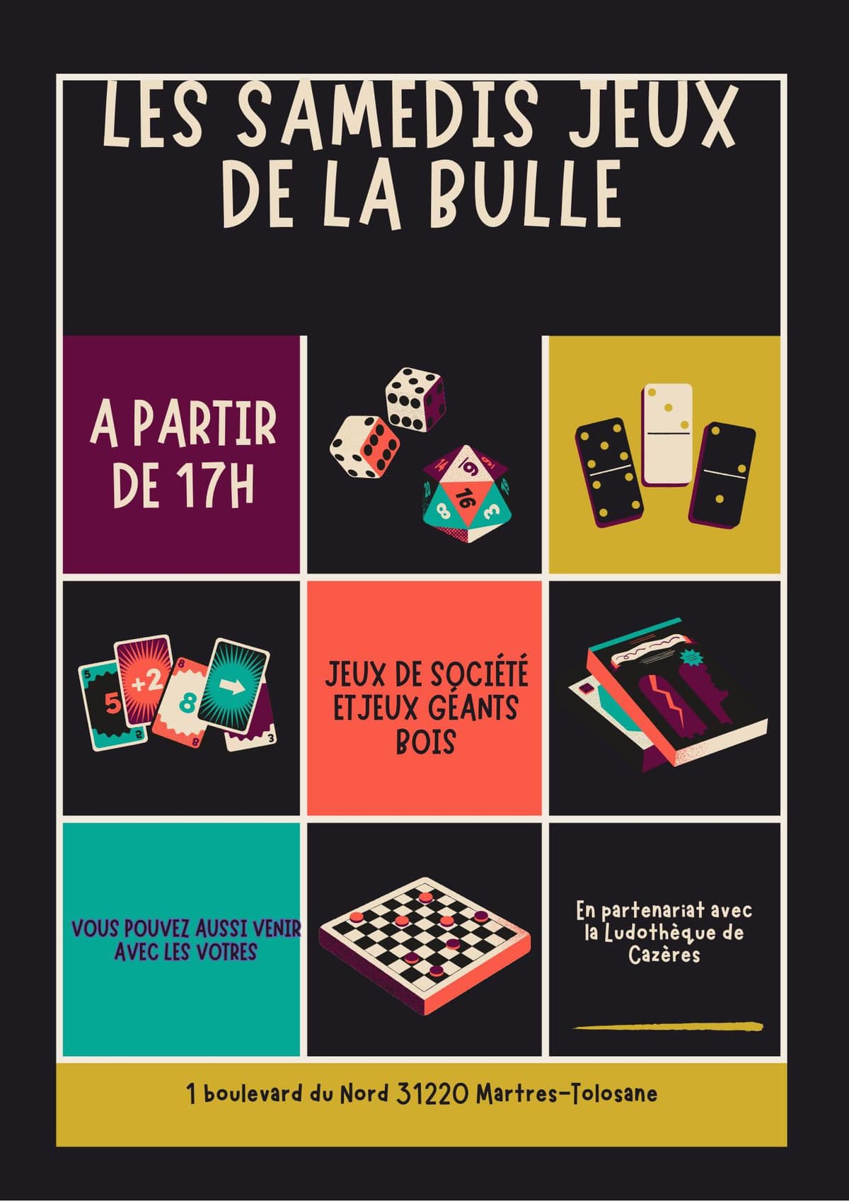 Illustration de l'événement : LES SAMEDIS JEUX DE LA BULLE EN VRAC