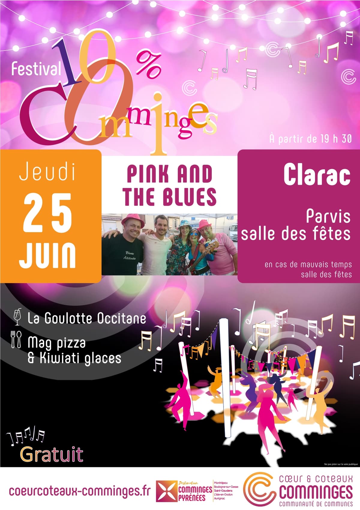 Illustration de l'événement : FESTIVAL 100% COMMINGES : PINK AND THE BLUES