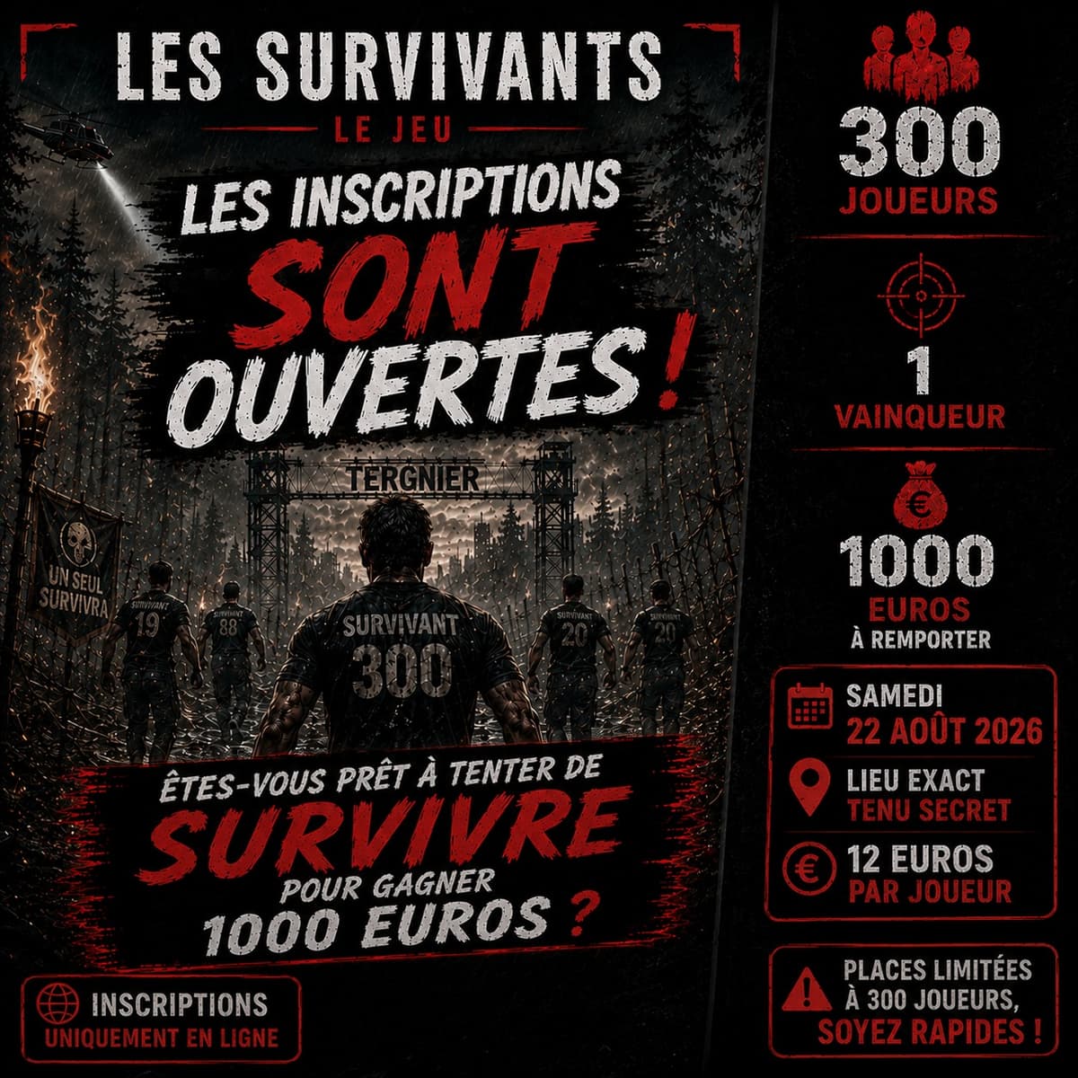 Illustration de l'événement : LES SURVIVANTS – LE JEU ULTIME