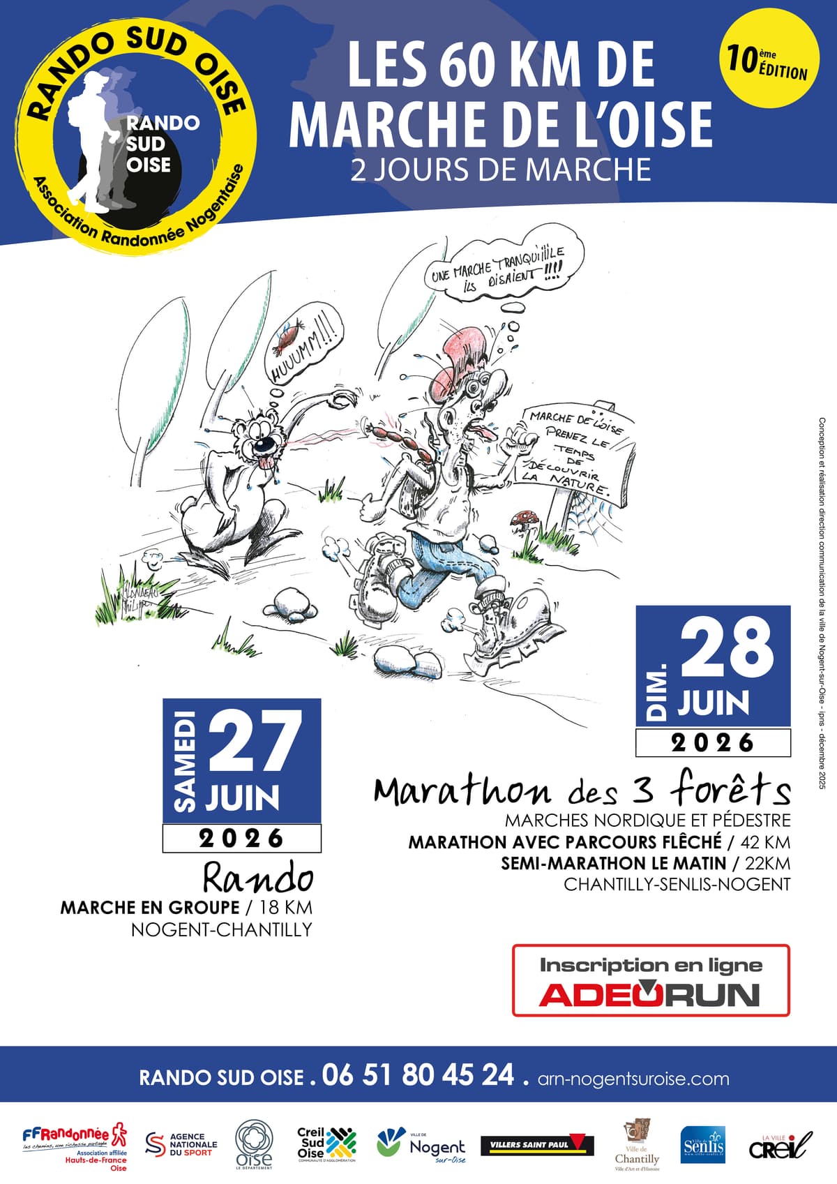 Illustration de l'événement : Randonnée | 60km de l'Oise_Marathon des trois forêts