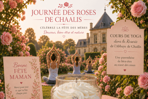 Illustration de l'événement : Séance de yoga dans la roseraie du Domaine de Chaalis
