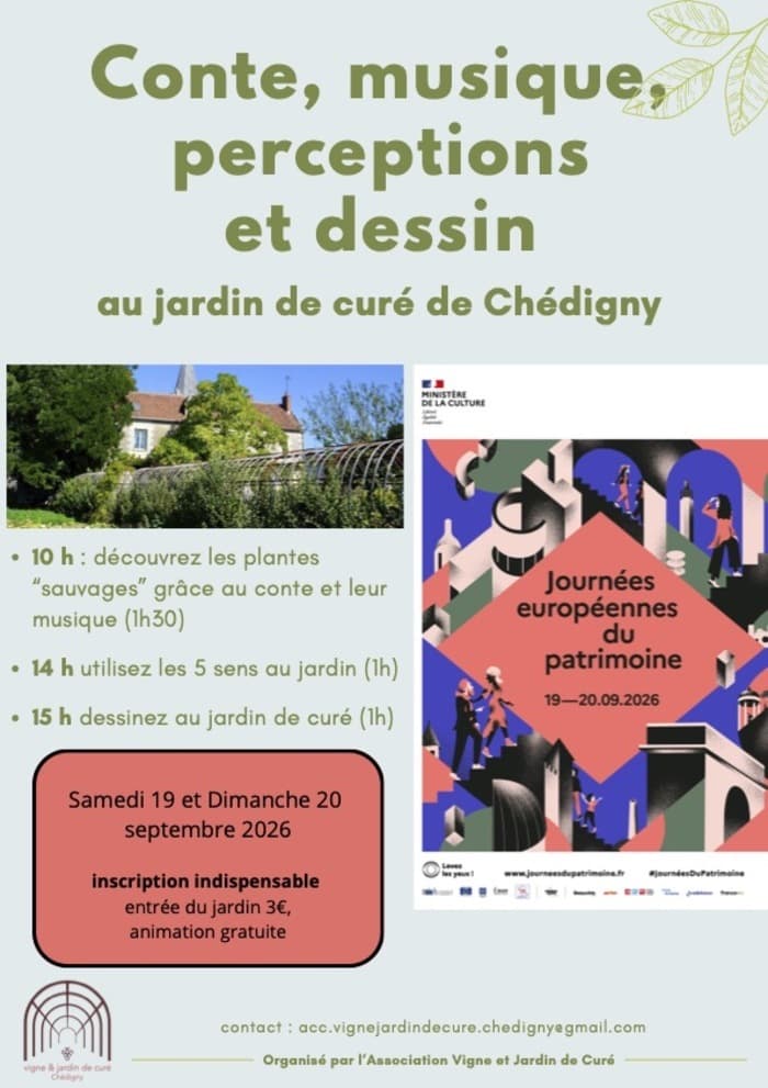 Illustration de l'événement : Conte, musique au jardin de curé de Chédigny