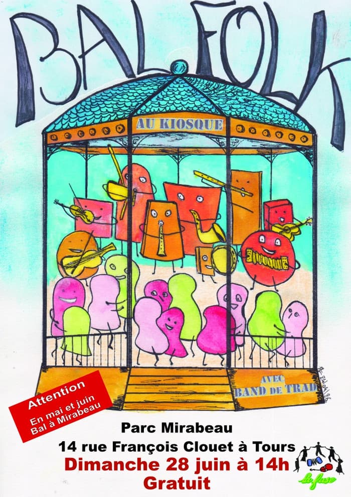 Illustration de l'événement : Bal trad au kiosque Tours