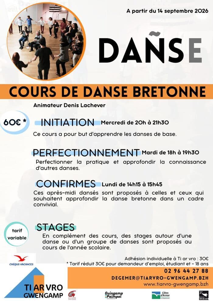 Illustration de l'événement : Cours de danse bretonne