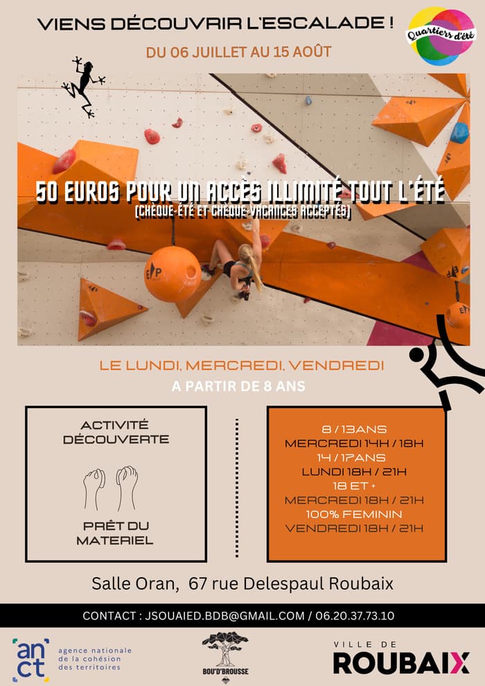 Illustration de l'événement : Escalade Pour Tous été 2026