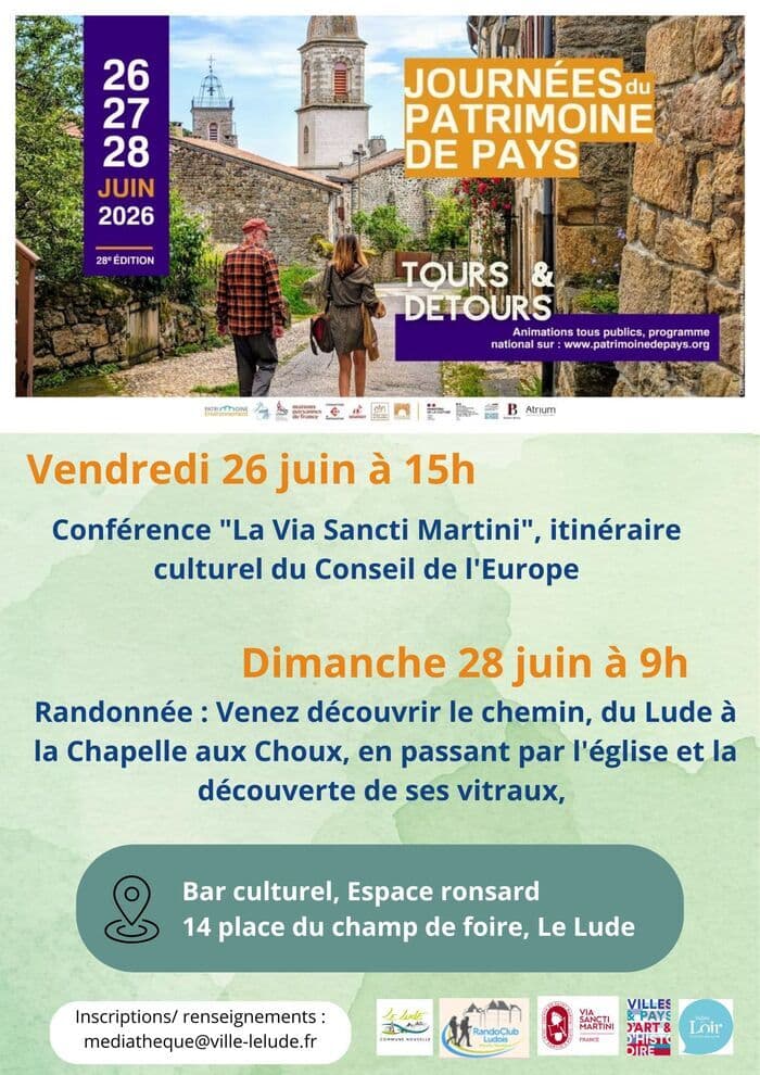 Illustration de l'événement : Tours et Détours : Conférence et Randonnée La Via Sancti Martini