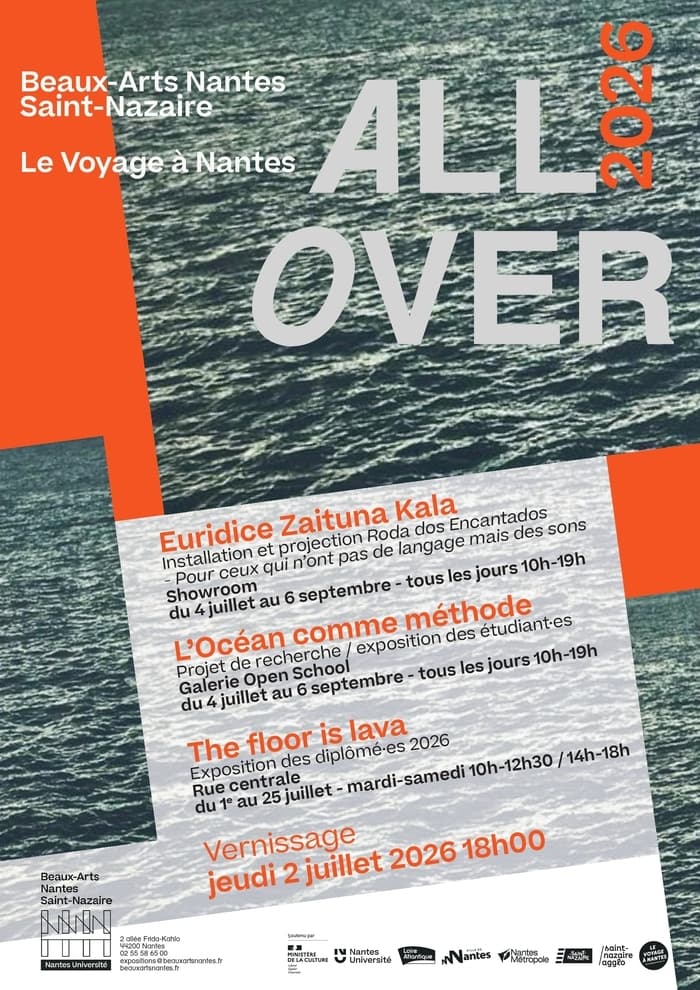 Illustration de l'événement : All Over 2026 - 3 expositions à l'école des Beaux Arts site de Nantes