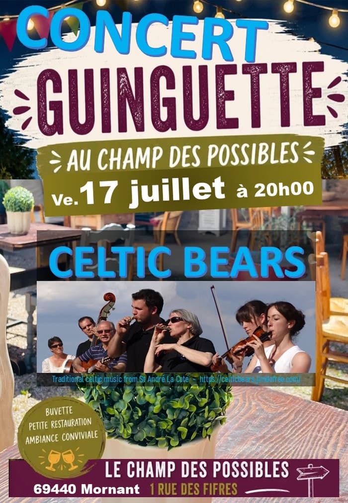 Illustration de l'événement : Celtic Bears concert à la Guiguette au champ des possibles