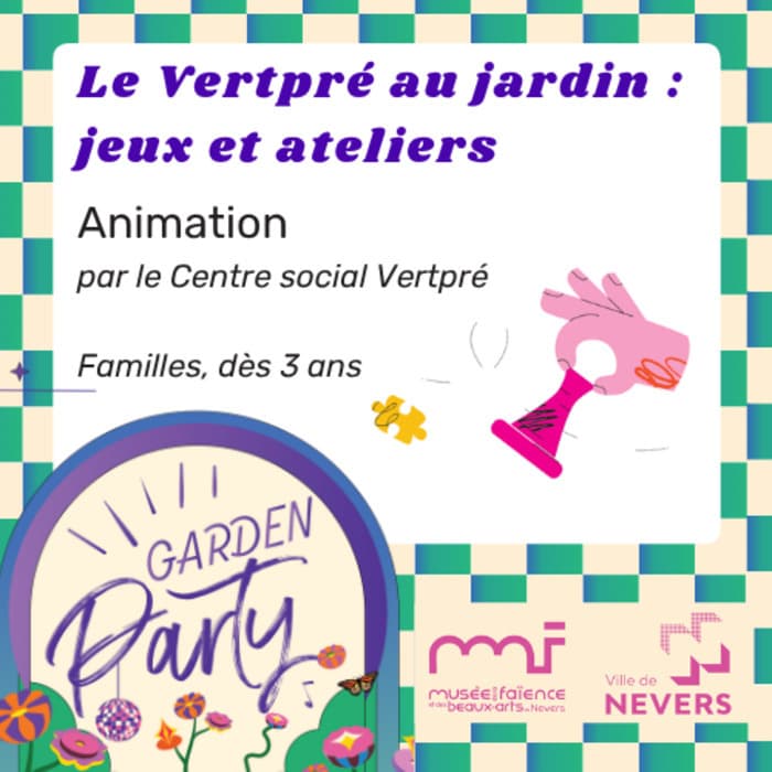 Illustration de l'événement : Le Vertpré au jardin : jeux et ateliers
