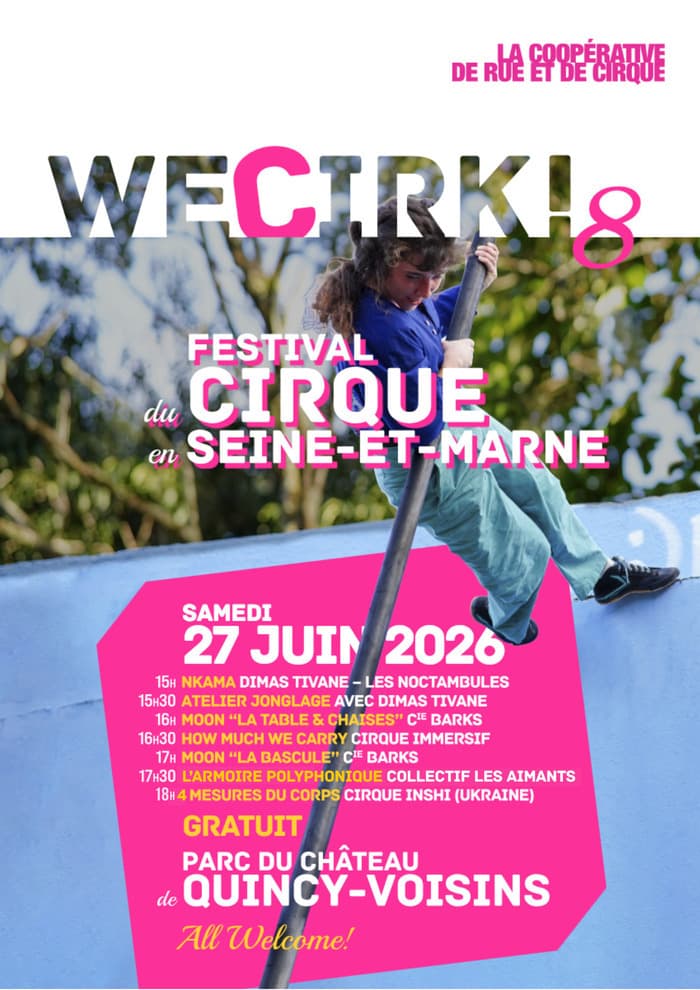 Illustration de l'événement : We Cirk ! Festival cirque en Seine-et-Marne - Cirque Inshi