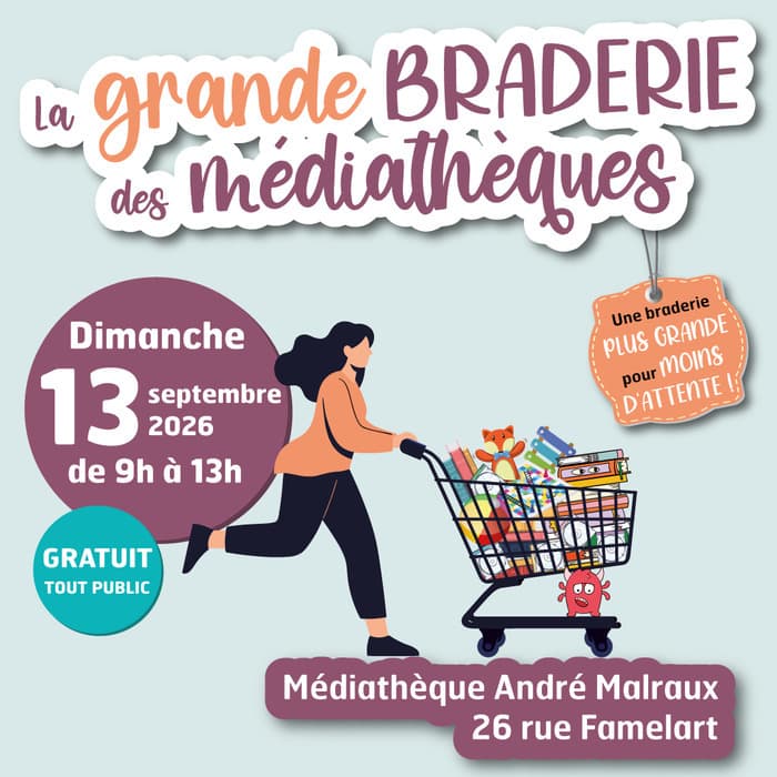 Illustration de l'événement : La grande braderie des médiathèques