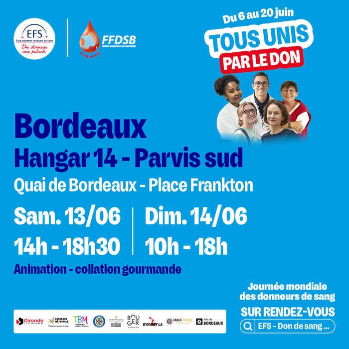 Illustration de l'événement : Journée mondiale des donneurs de sang au Hangar 14