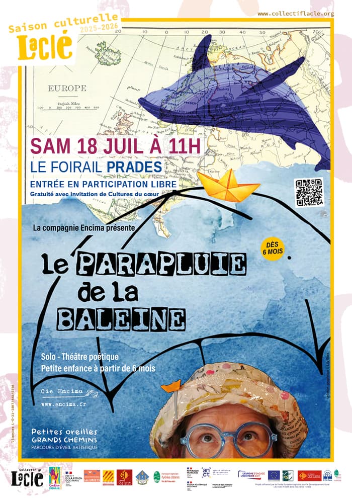 Illustration de l'événement : Le parapluie de la Baleine (Pièce de théâtre pour jeune public)