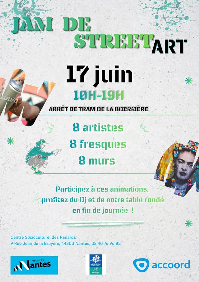 Illustration de l'événement : Festival Street Art Nantes Nord#3 : Temps fort du 17 Juin !