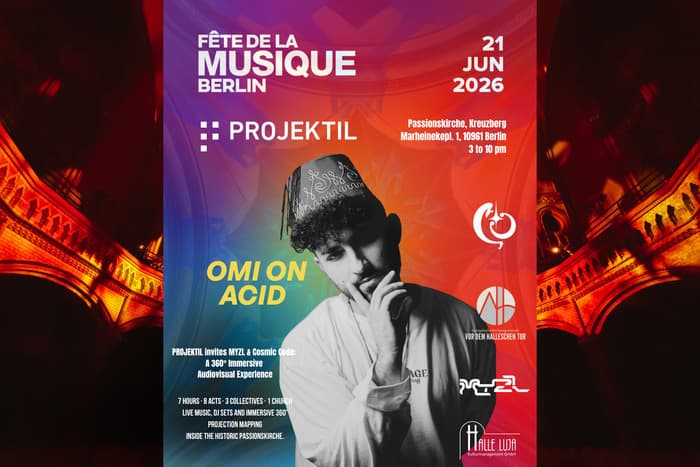 Illustration de l'événement : Omi on Acid l Tribal, Ethnic Acid House & Techno PROJEKTIL invites MYZL & Cosmic Code A 360° Immersive Audiovisual Experience