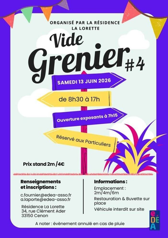 Illustration de l'événement : Vide grenier à La Résidence Lorette