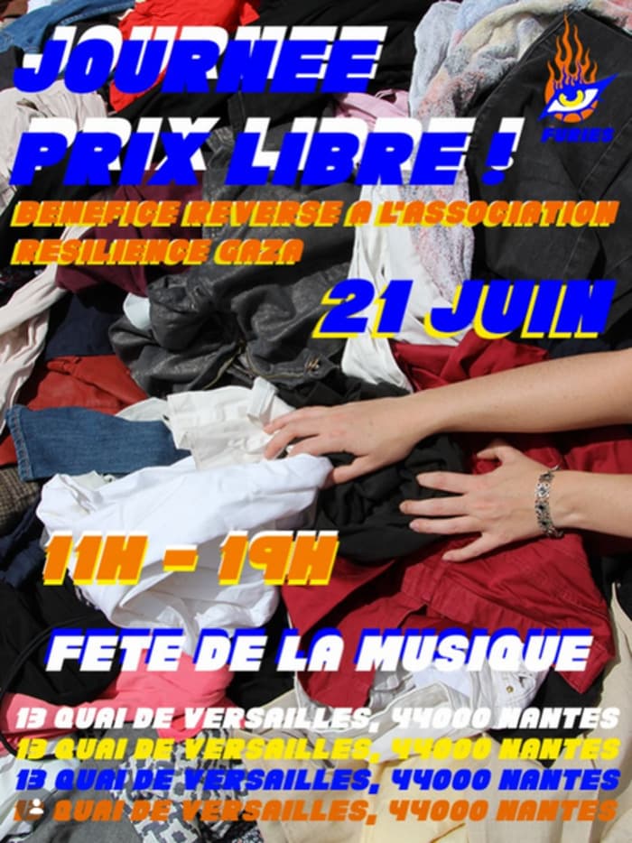 Illustration de l'événement : Vente de vêtements à prix libre
