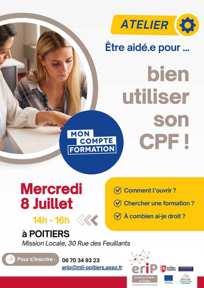 Illustration de l'événement : Etre aidé(e) pour bien utiliser son CPF