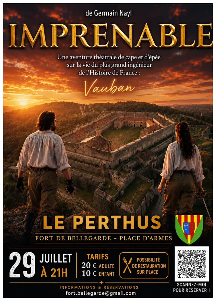Illustration de l'événement : Spectacle Cape et d'épée "Imprenable" au fort de Bellegarde