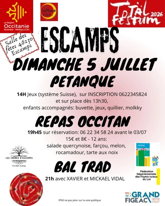 Illustration de l'événement : Total festum escamps