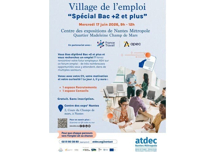 Illustration de l'événement : Village de l’emploi - spécial Bac+2 et plus
