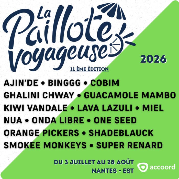 Illustration de l'événement : La Paillote Voyageuse 2026 #7 : Lava Lazuli + Aji'Ndé