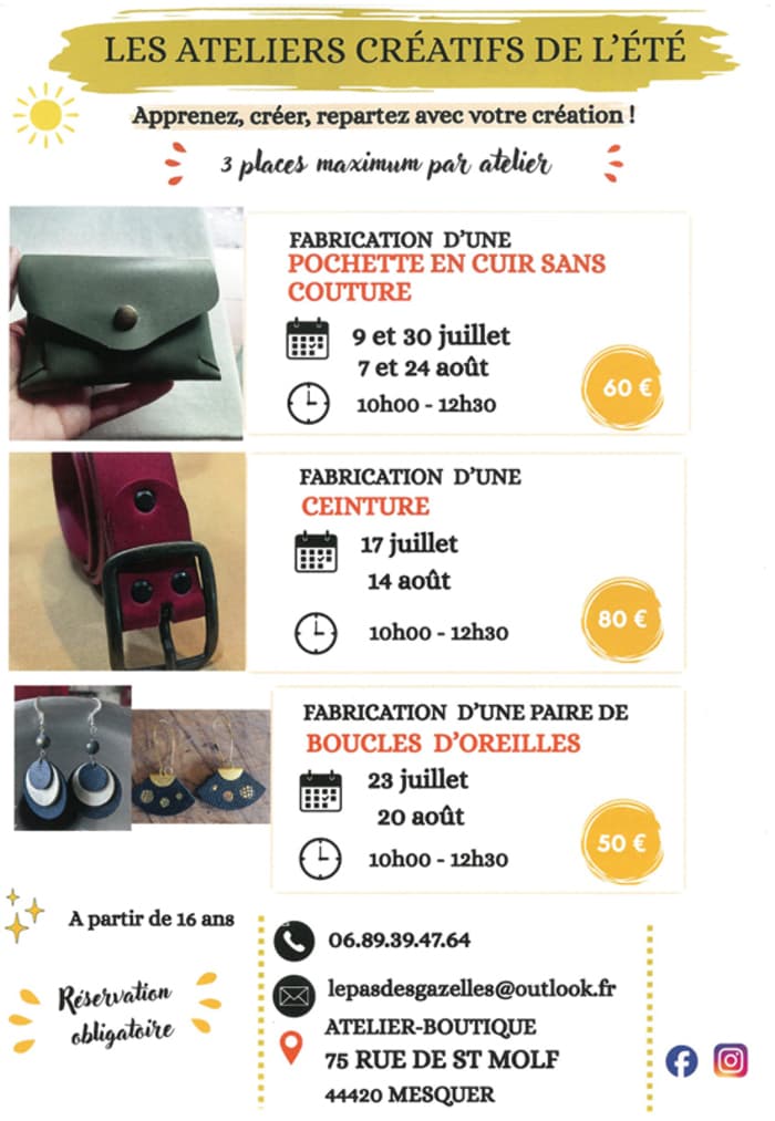 Illustration de l'événement : Fabrication d'une paire de boucles d'oreilles
