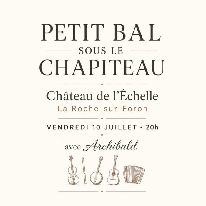 Illustration de l'événement : P'tit bal folk en acoustique
