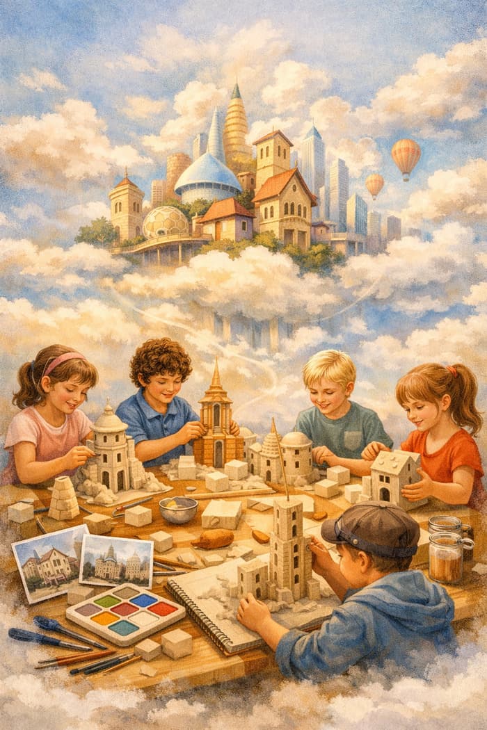 Illustration de l'événement : Atelier créatif "Bâtisseurs de nuages"