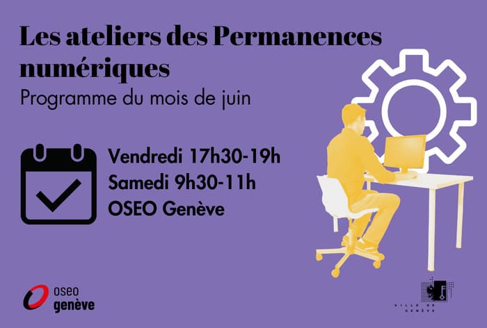 Illustration de l'événement : Ateliers numériques de juin - Permanence numérique Rive droite