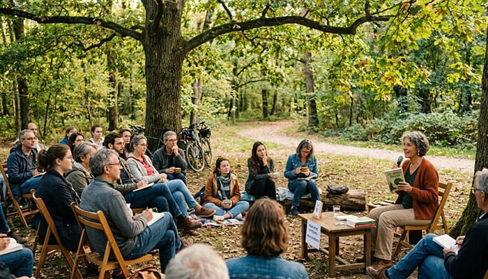 Illustration de l'événement : Rencontre littéraire sous les arbres