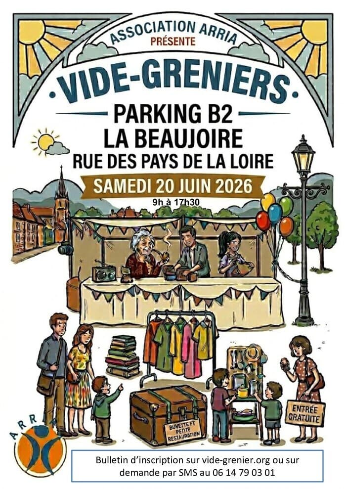 Illustration de l'événement : Vide grenier de l'association Arria