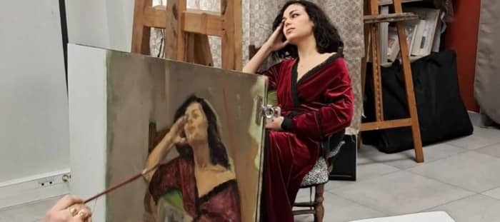 Illustration de l'événement : Paint with me : portrait ou nu, à l’huile