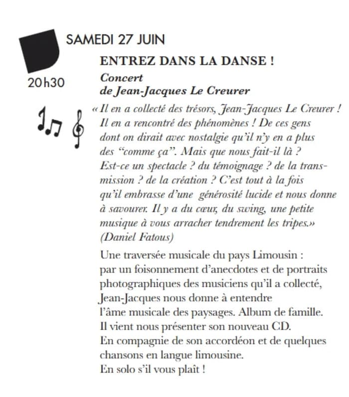 Illustration de l'événement : concert solo Jean-Jacques Le Creurer