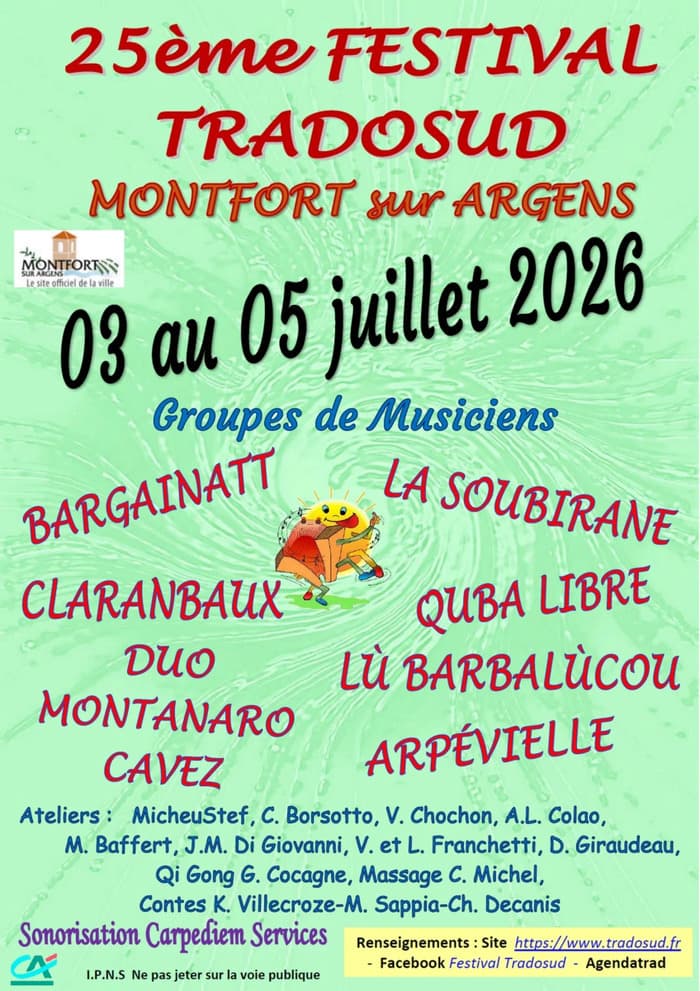 Illustration de l'événement : 25 Festival TRADOSUD
