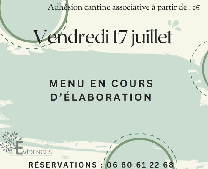 Illustration de l'événement : La cantine des évidences