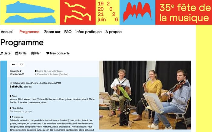 Illustration de l'événement : bal pour la fête de la musique