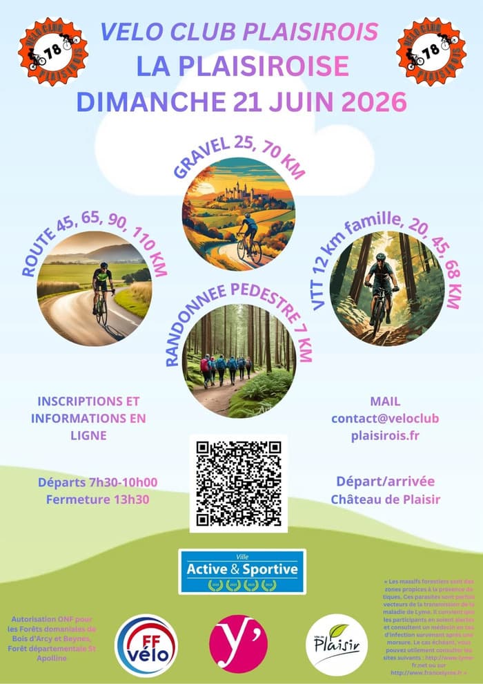 Illustration de l'événement : La Plaisiroise 2026 : un rendez-vous sportif incontournable dans les Yvelines