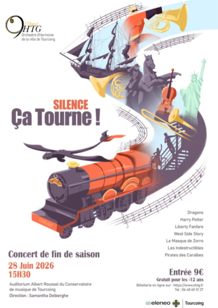 Illustration de l'événement : Concert de Fin de Saison, "Silence, Ça Tourne !"