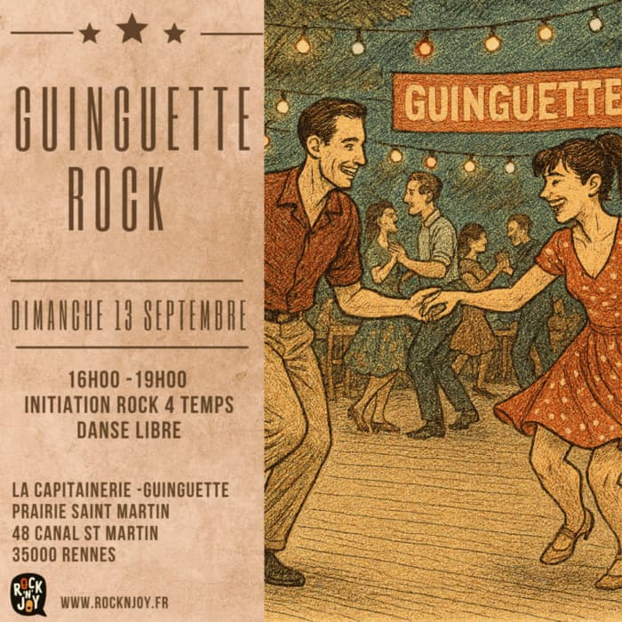 Illustration de l'événement : Initiation rock 4 temps et après midi dansant rock