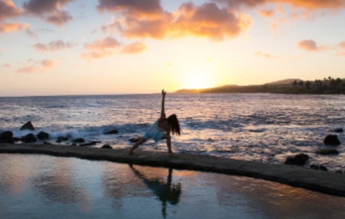 Illustration de l'événement : Yoga sur la plage de la Mine d'Or
