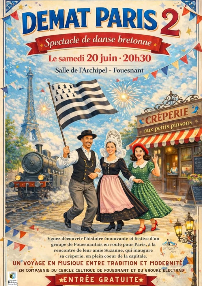 Illustration de l'événement : Spectacle du Cercle Celtique 'Ar Pintiged Foën' avec Electrad