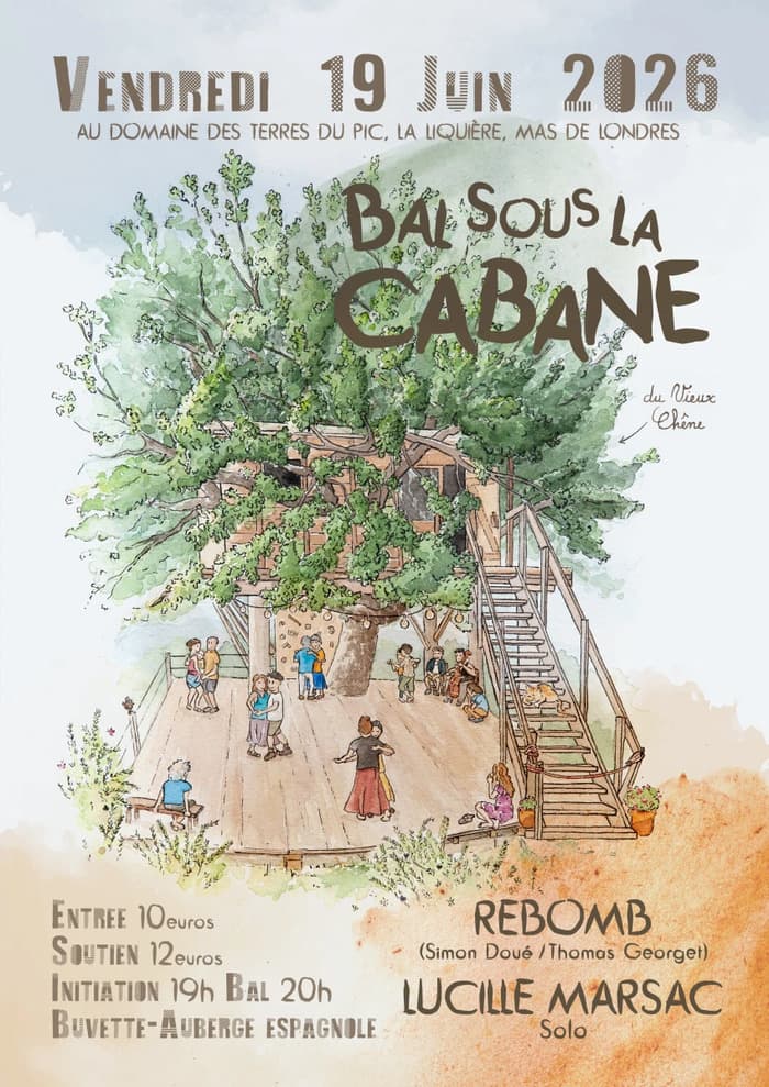 Illustration de l'événement : Bal sous la cabane - Rebomb - Lucile Marsac