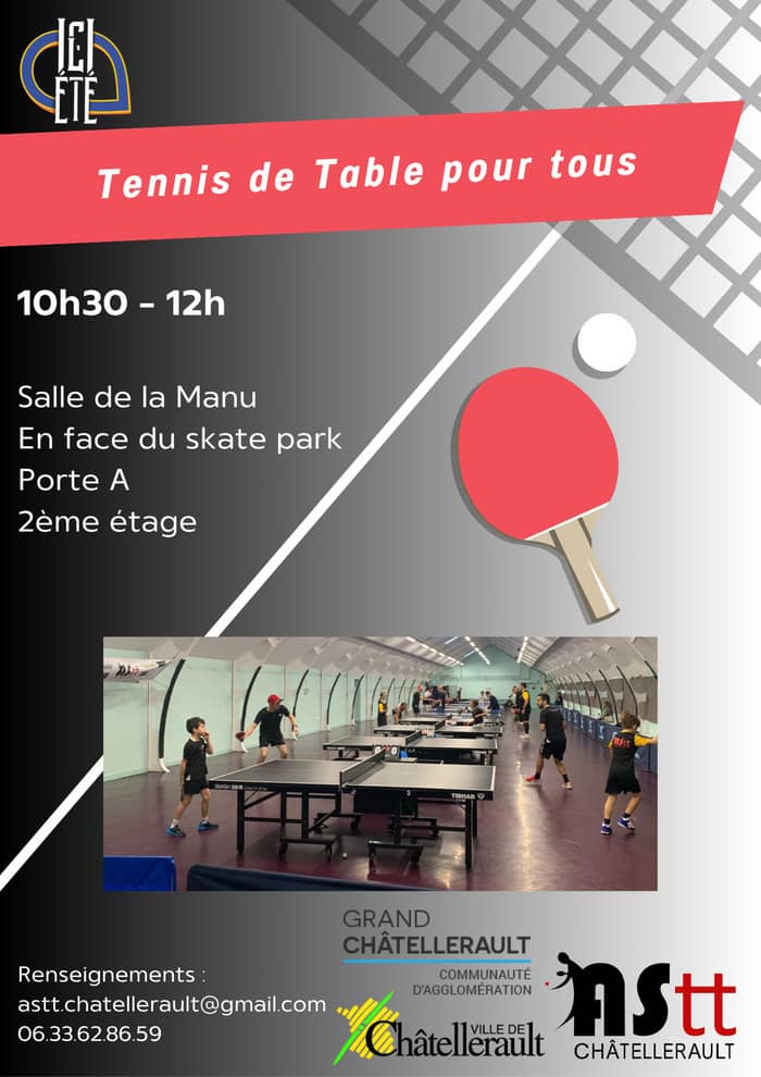 Illustration de l'événement : Tennis de Table pour tous (8 ans et +)