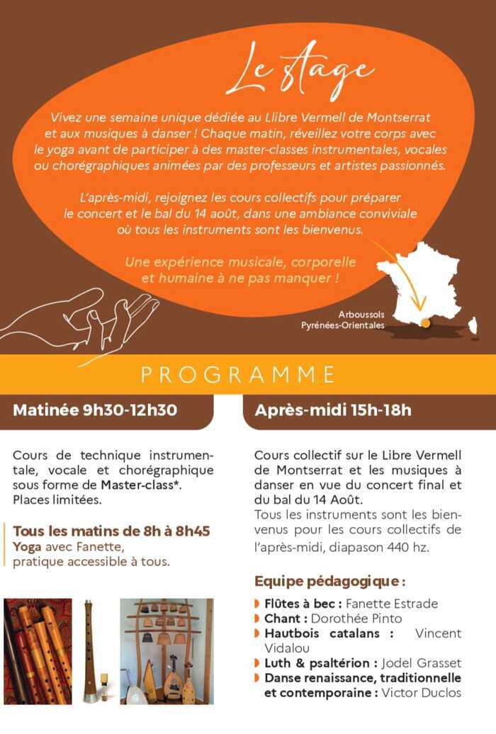 Illustration de l'événement : Stage Musique Chant et Danse Répertoire Médiéval et Traditionnel