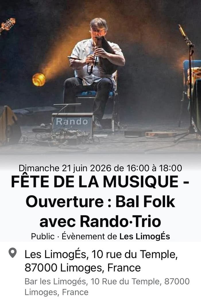 Illustration de l'événement : Fête de la Musique - Limoges - Bar Les LimogÉs