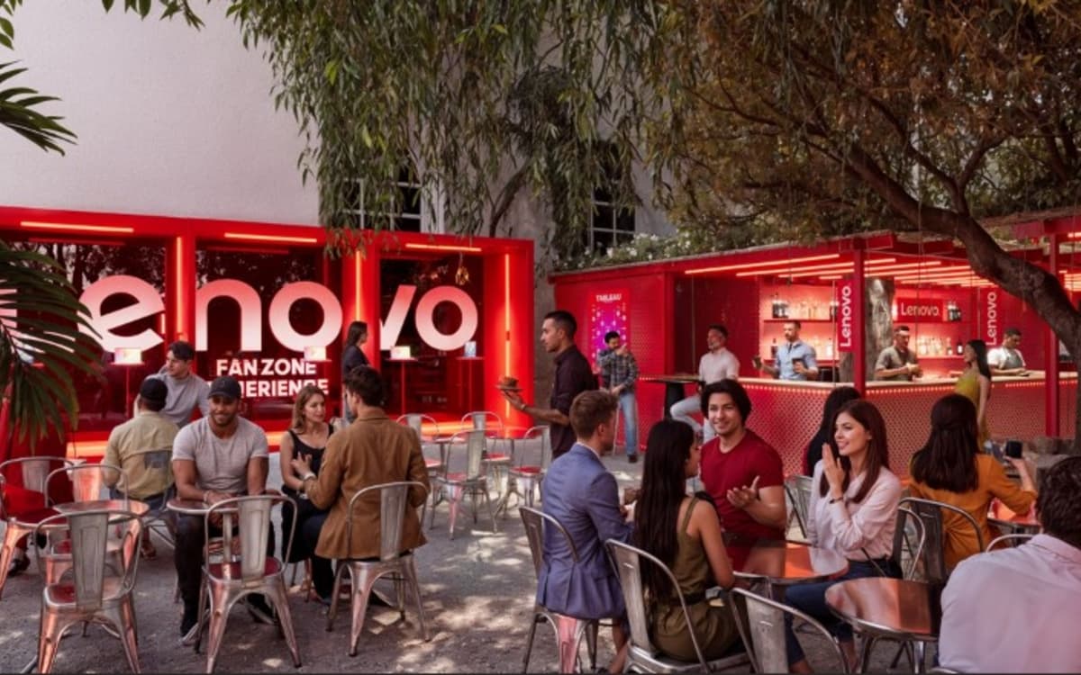 Illustration de l'événement : Lenovo ouvre une fan zone technologique de 800 m² au Café A pendant toute la Coupe du Monde de la FIFA 2026