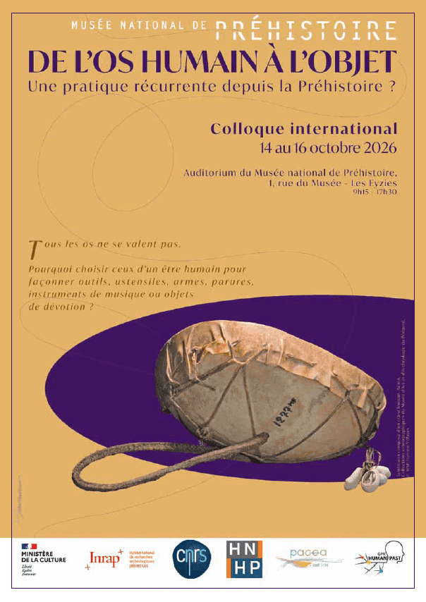 Illustration de l'événement : Colloque - De l'os humain à l'objet. Une pratique récurrente depuis le préhistoire ?