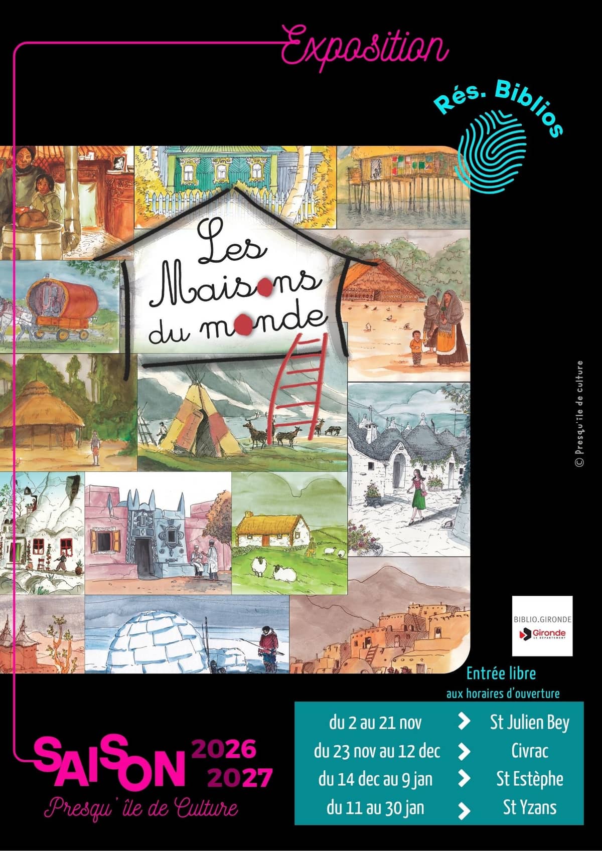 Illustration de l'événement : Expo : les maisons du monde : où vivons nous et comment ?