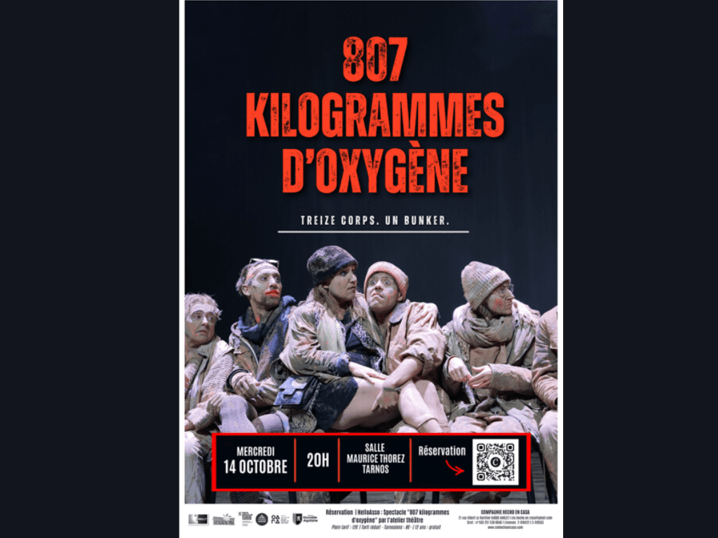 Illustration de l'événement : Spectacle "807 kilogrammes d'oxygène"